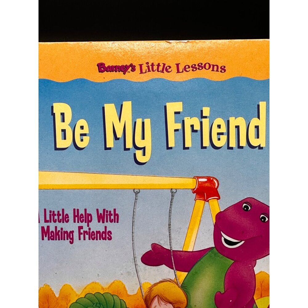 Be My Friend Barney’s Little Lessons Board Book Baby Bop Vtg ‘02 Purple Dinosaur - Picture 2 of 9